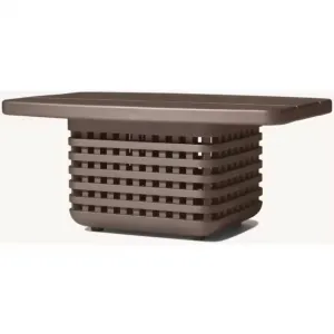 Customized Minimalist Aluminum Alloy Eco-Friendly Round Sofa Bar Set Coffee Table with Custom Color for Outdoor