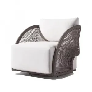 Durable Stacking Design Waterproof Modern Outdoor Garden Furniture Woven Rope and Aluminum Fabric Sofa Set