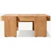 Eco-Friendly Luxury Contemporary Vigo Collection Outdoor Furniture Solid Teak Coffee Table Waterproof Durable