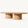 Eco-Friendly Luxury Modern Vigo Collection Outdoor Furniture Solid Teak Coffee Table Waterproof Durable for Hotel Villa