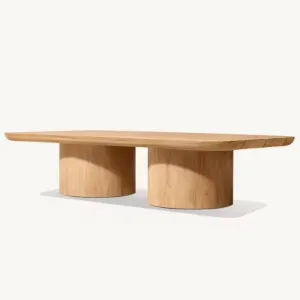 Eco-Friendly Luxury Modern Vigo Collection Outdoor Furniture Solid Teak Coffee Table Waterproof Durable for Hotel Villa