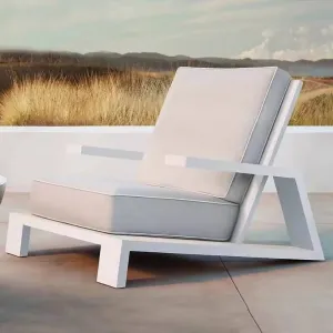 Eco-Friendly Rust Proof Waterproof Patio Lounge Furniture Outdoor Garden Aluminum Conversation Sofa