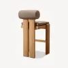 Garden Bistro Wooden Style Outdoor Teak Table and Chairs Furniture Luxury bar Stool Wood