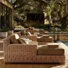 Garden Sofa Set Outdoor Lounge Set Outdoor Garden Sofa Set Metal Aluminum Round Rattan Lounge Sofa Patio Furniture