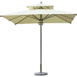 High Commercial Grade Hand Crank Outdoor Parasol Garden Umbrella for Sale
