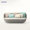 Modern Patio Leisure Aluminium Frame with PE Rattan Weaving Sofa Set Outdoor Sofa Swing Set