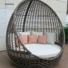 Outdoor Aluminium Lounge Luxury Garden Pool Furniture Swimming Pool Beach Bed Chair Sling Chaise Loungers