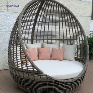 Outdoor Aluminium Lounge Luxury Garden Pool Furniture Swimming Pool Beach Bed Chair Sling Chaise Loungers