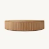 Outdoor Contemporary Vigo Collection Solid Teak Durable Rust-Proof Eco-Friendly Waterproof Coffee Table