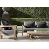 Outdoor Sofa Courtyard Terrace Outdoor Teak Sofa Combination Waterproof Sunscreen Garden Outdoor Furniture
