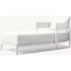 Outdoor Traditional Embossed Aluminium Luxury Lounge Swimming Pool Beach Bed Chair Sling Chaise Loungers Garden Pool Furniture