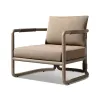 Quick-Dry Modern Washable Sponge Courtyard Garden Outdoor Furniture Teak Wood Fabric Eco-Friendly Waterproof Rust-Proof Sofa