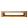 Rust-Proof Outdoor Contemporary Vigo Collection Solid Teak Durable Eco-Friendly Waterproof Coffee Table