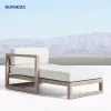 Sofa Set Garden Teak Outdoor Furniture Wood Patio Outdoor Couch Sectional Teak Luxury Garden Sofa Set
