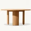 Teak Wood Dining Table and Chairs Set Waterproof Stackable Outdoor Furniture for Hotels Villas