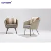 Traditional Woven Rattan Aluminum Frame Leisure Balcony Chairs for Outdoor Use Courtyard Swimming Pool