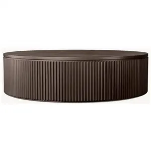 Waterproof Aluminum Alloy Contemporary Design Outdoor Coffee Table-Rust-Proof Weather-Resistant for Sports Fields Parks