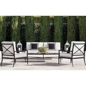 Waterproof Rust Proof Outdoor Sofa Set Aluminum Alloy Garden Furniture for Courtyard Balcony Hotel Villa