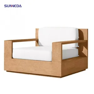 anti-corrosion wood Creative customized outdoor sofa courtyard villa furniture combination garden outdoor waterproof teak sofa