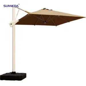 new design Commercial Patio umbrella Grade Hand Crank Outdoor Parasol Garden Umbrella for Sale