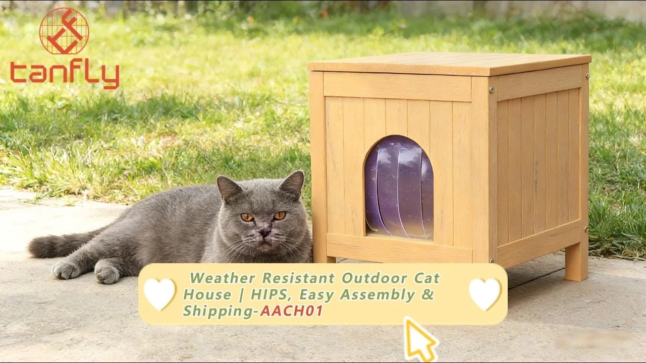 耐候性屋外猫小屋 HIPS製、組み立て簡単＆配送可能 AACHO1