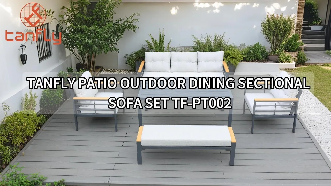 Tanfly Patio-Sofagarnitur für den Außenbereich, Esszimmer, TF-PT002