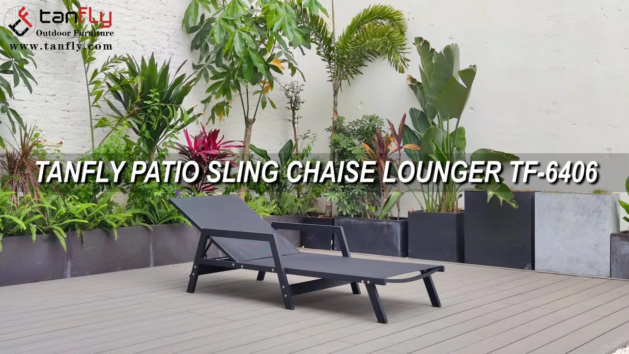 TANFLY PATIO SLING CHAISE LOUNGER TF-6406