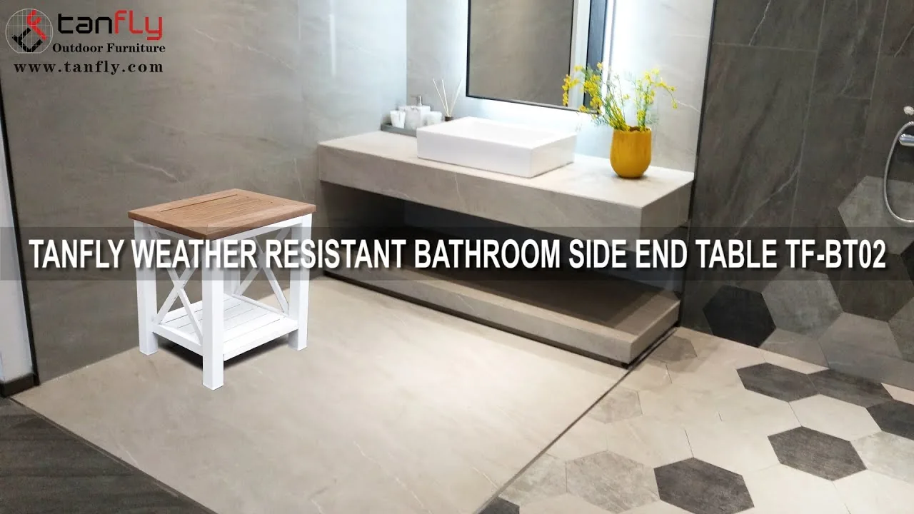 TANFLY WEATHER RESISTANT BATHROOM SIDE END TABLE TF-BT02
