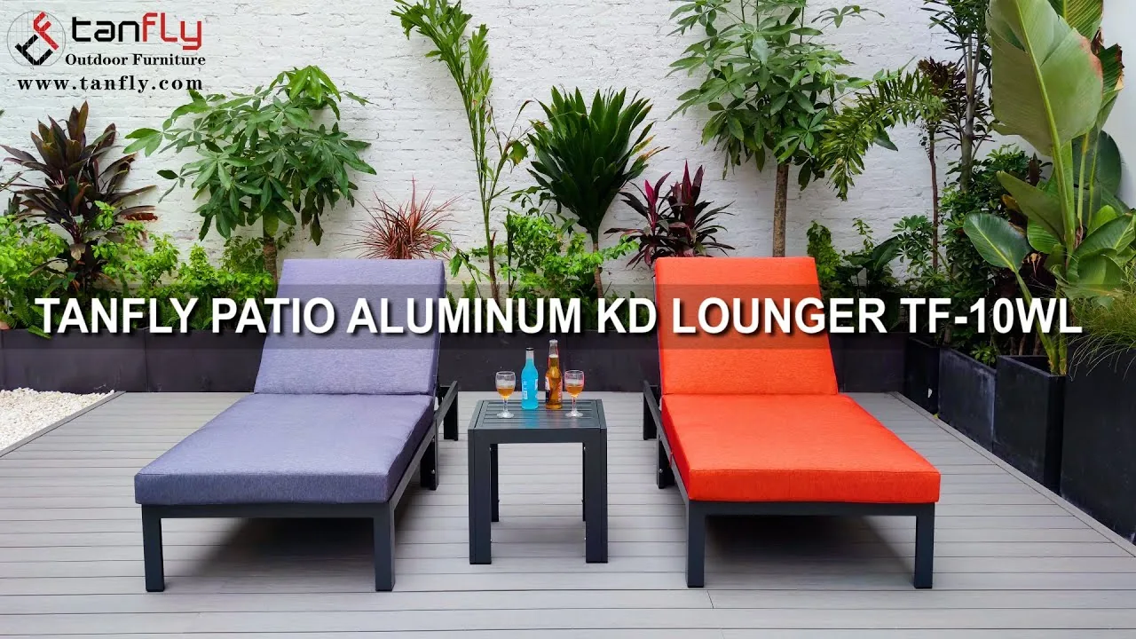 TANFLY PATIO ALUMINUM KD LOUNGER TF-10WL