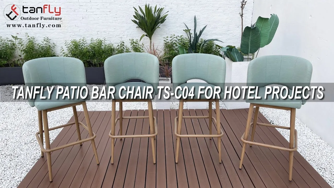 TANFLY Sedia da bar per patio TS-C04 per progetti alberghieri