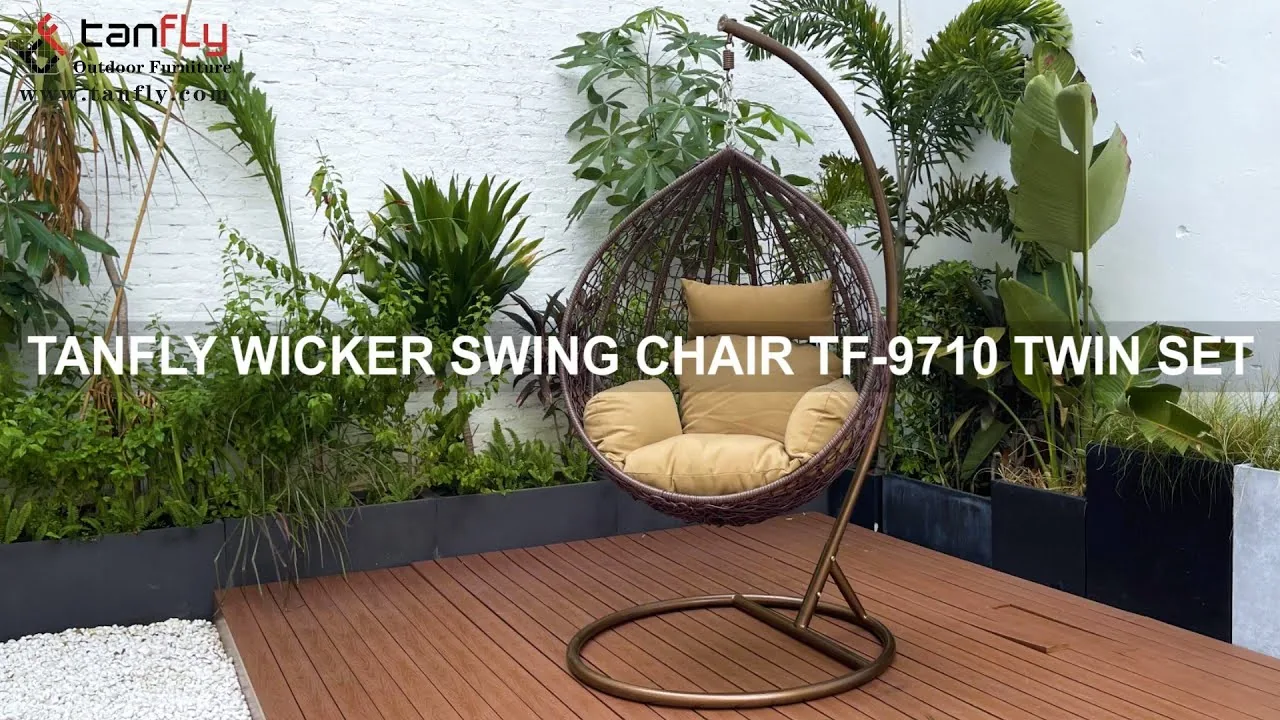 TANFLY WICKER SCHOMMELSTOEL TF-9710 TWIN SET