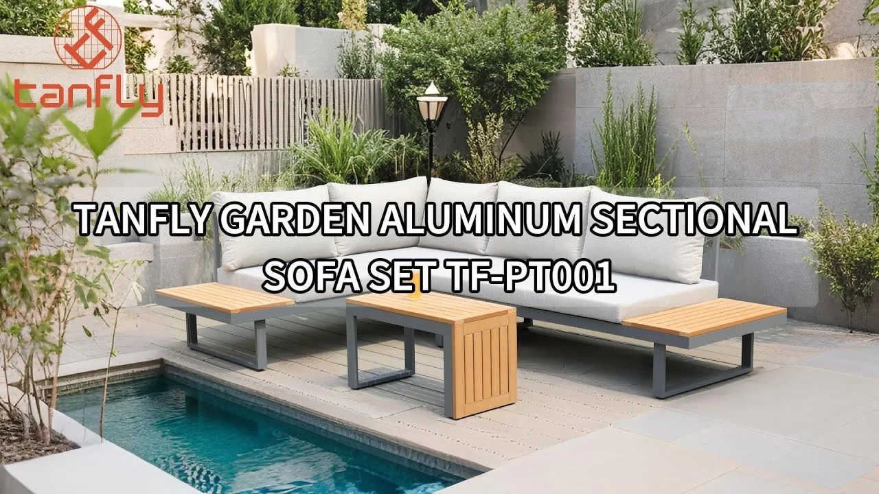 Tanfly Garten-Sofagarnitur aus Aluminium TF-PT001