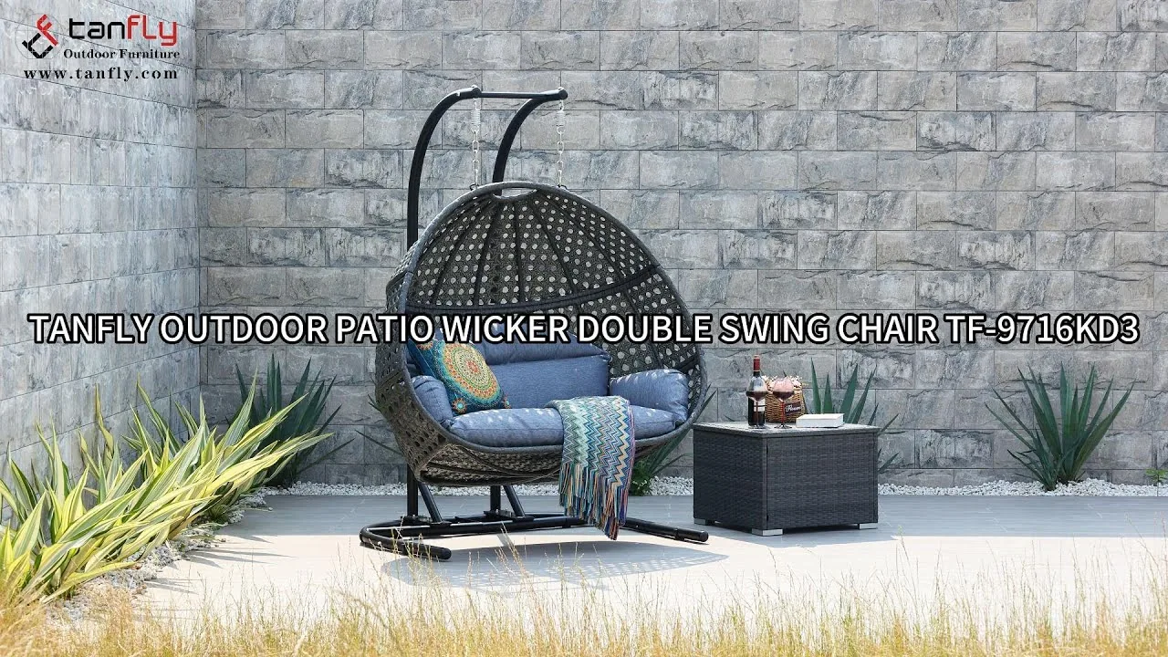TANFLY BUITEN TERRAS DRAAISTOEL DUBBELE SCHOMMELSTOEL TF-9716KD3