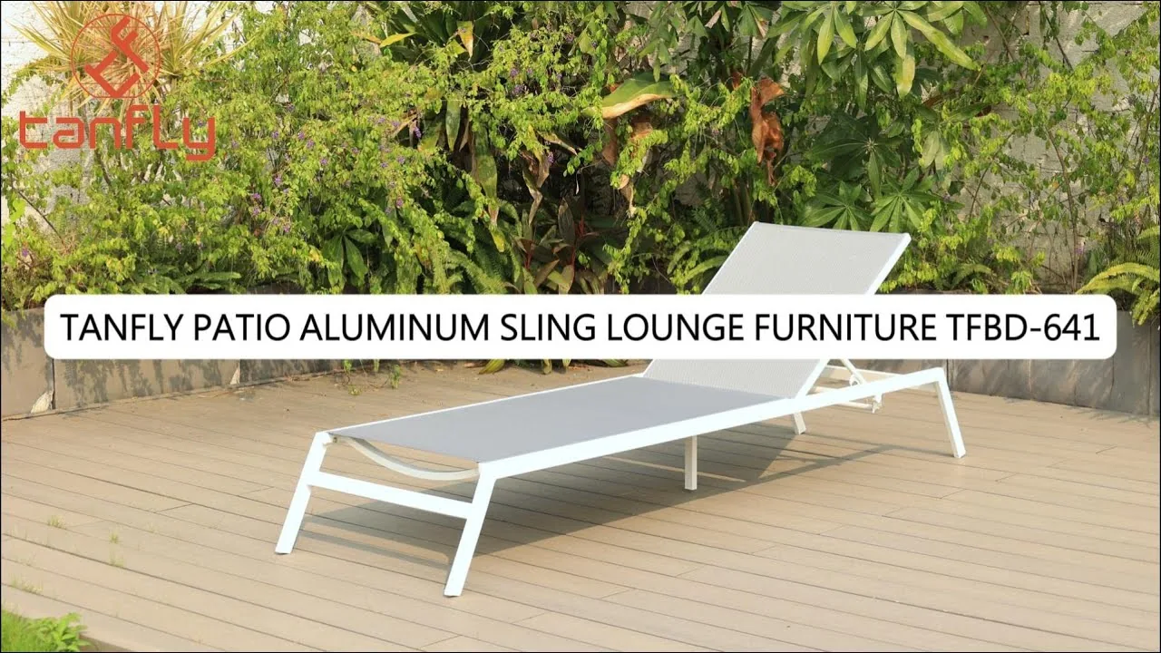 Tanfly Patio Aluminum Sling Lounge Furniture TFBD-641