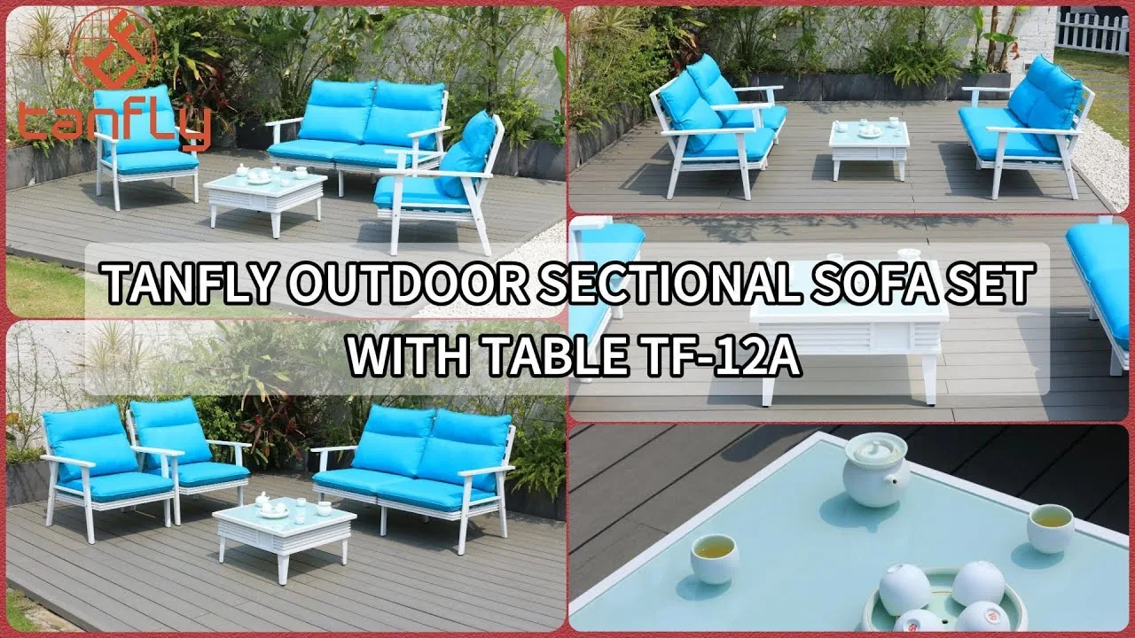 Tanfly Outdoor-Sofagarnitur mit Tisch TF-12A