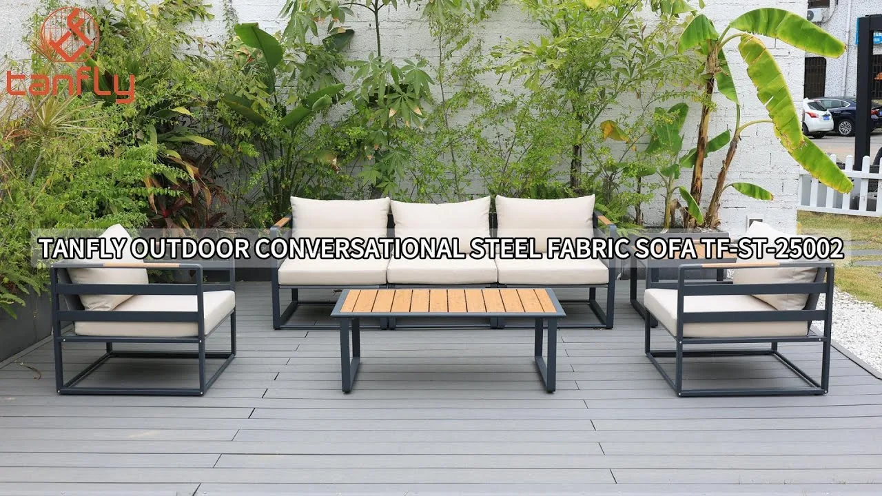 Tanfly Outdoor-Gesprächssofa aus Stahlgewebe TF-ST-25002