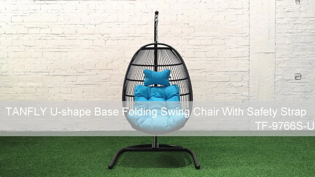 TANFLY U-shape Base Folding Swing Chair With Safety Strap TF-9766S-U