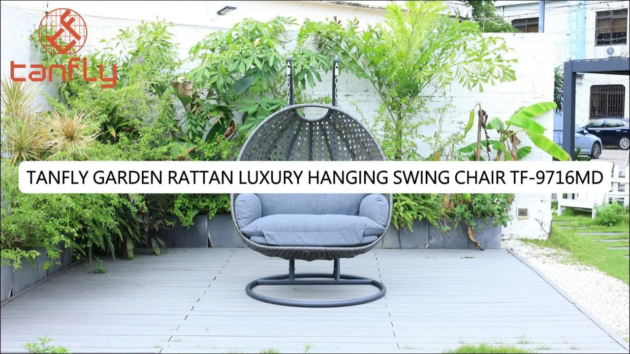 Tanfly Garden Rattan Luxury Hanging Swing Chair TF-9716MD