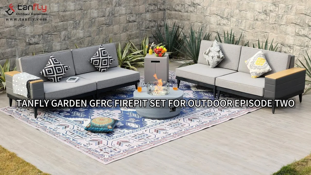 Tanfly Garden GFRC vuurpitset voor buitenaflevering twee