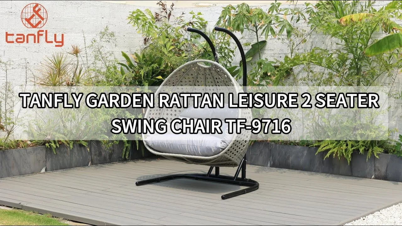 Tanfly Garden Rattan Leisure 2 Seater Swing Chair TF-9716