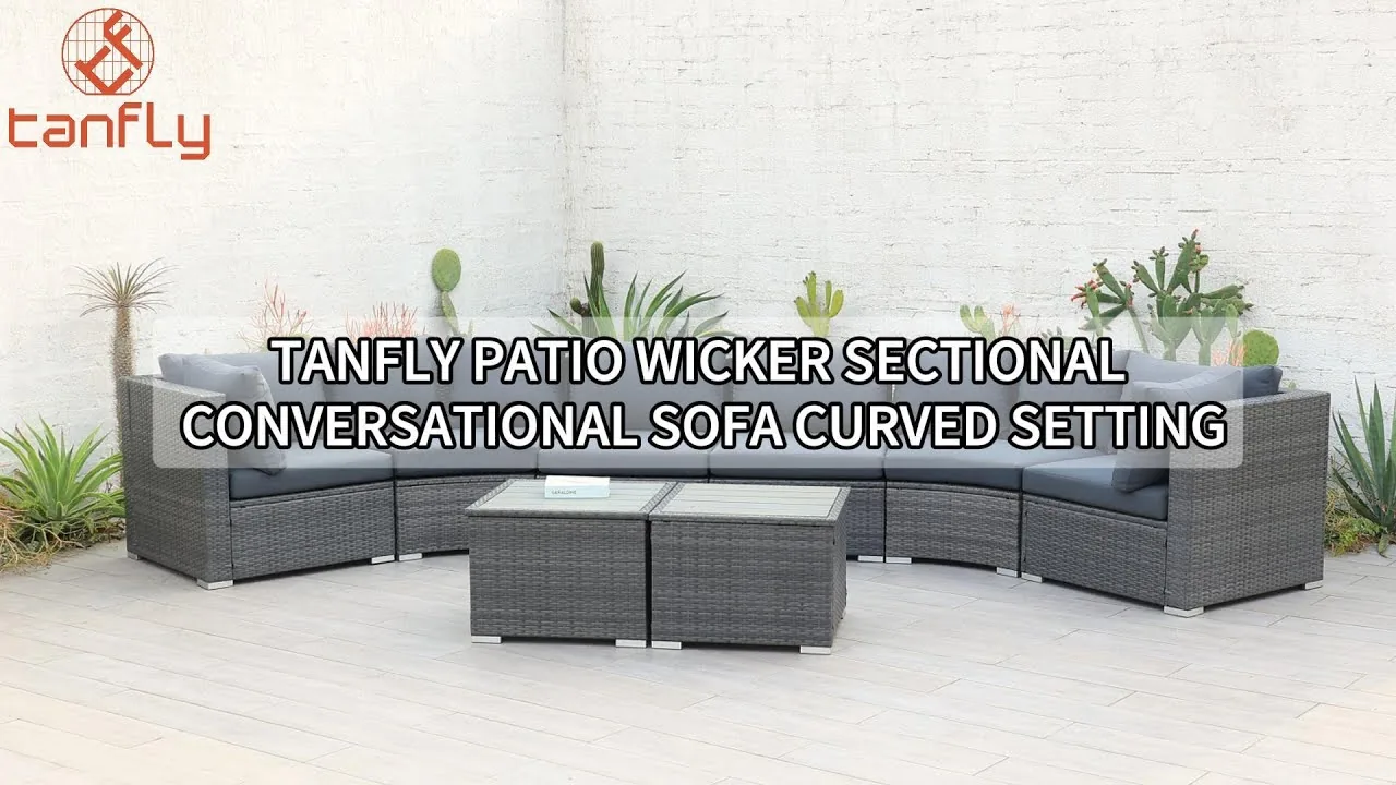Tanfly Patio 柳條組合式弧形會客沙發