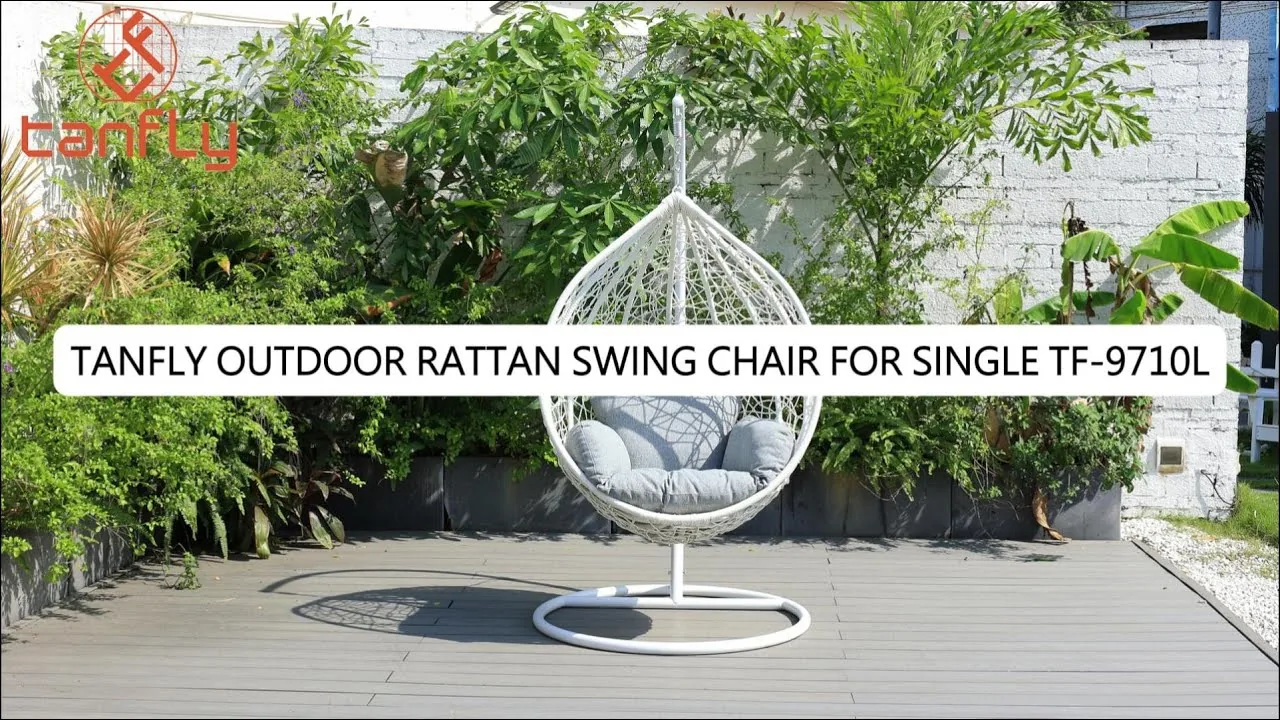Tanfly Outdoor Rattan Swing Chair for Single TF-9710L