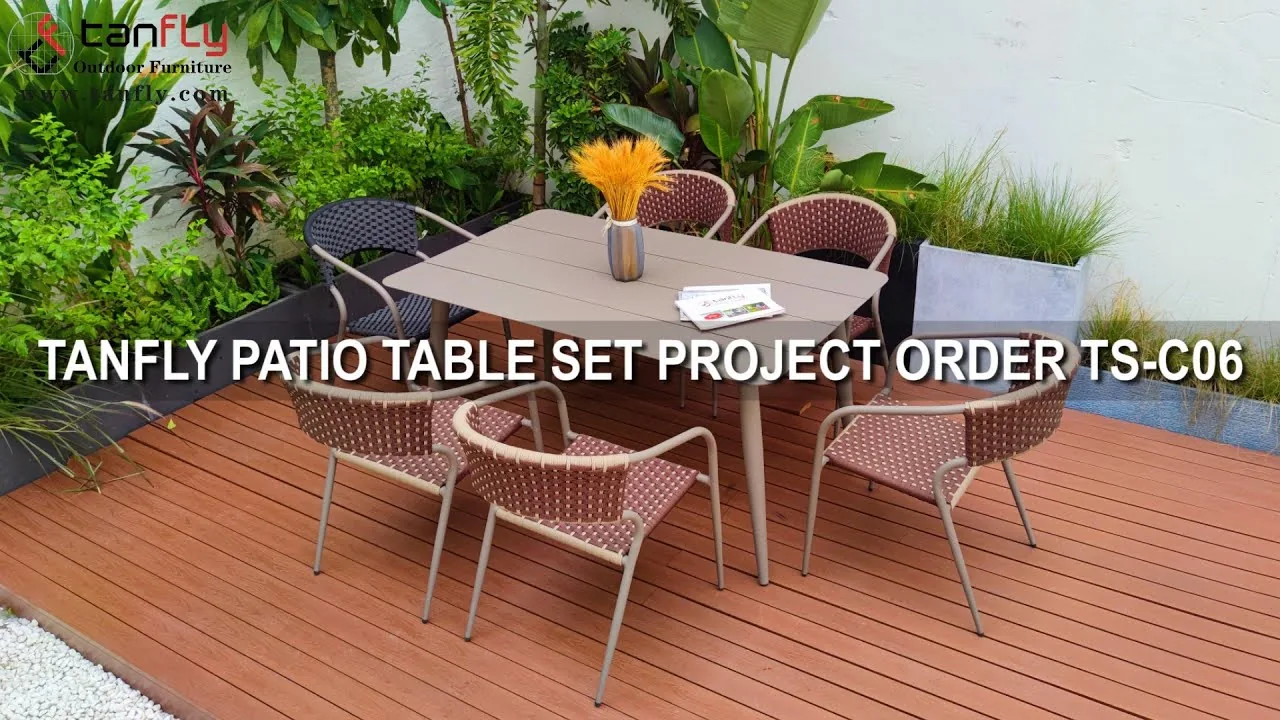 TANFLY PATIO SET TAVOLO PROGETTO ORDINE TS-C06