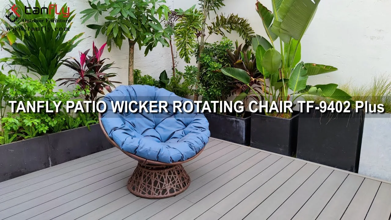 TANFLY PATIO WICKER ROTATING CHAIR TF-9402 Plus