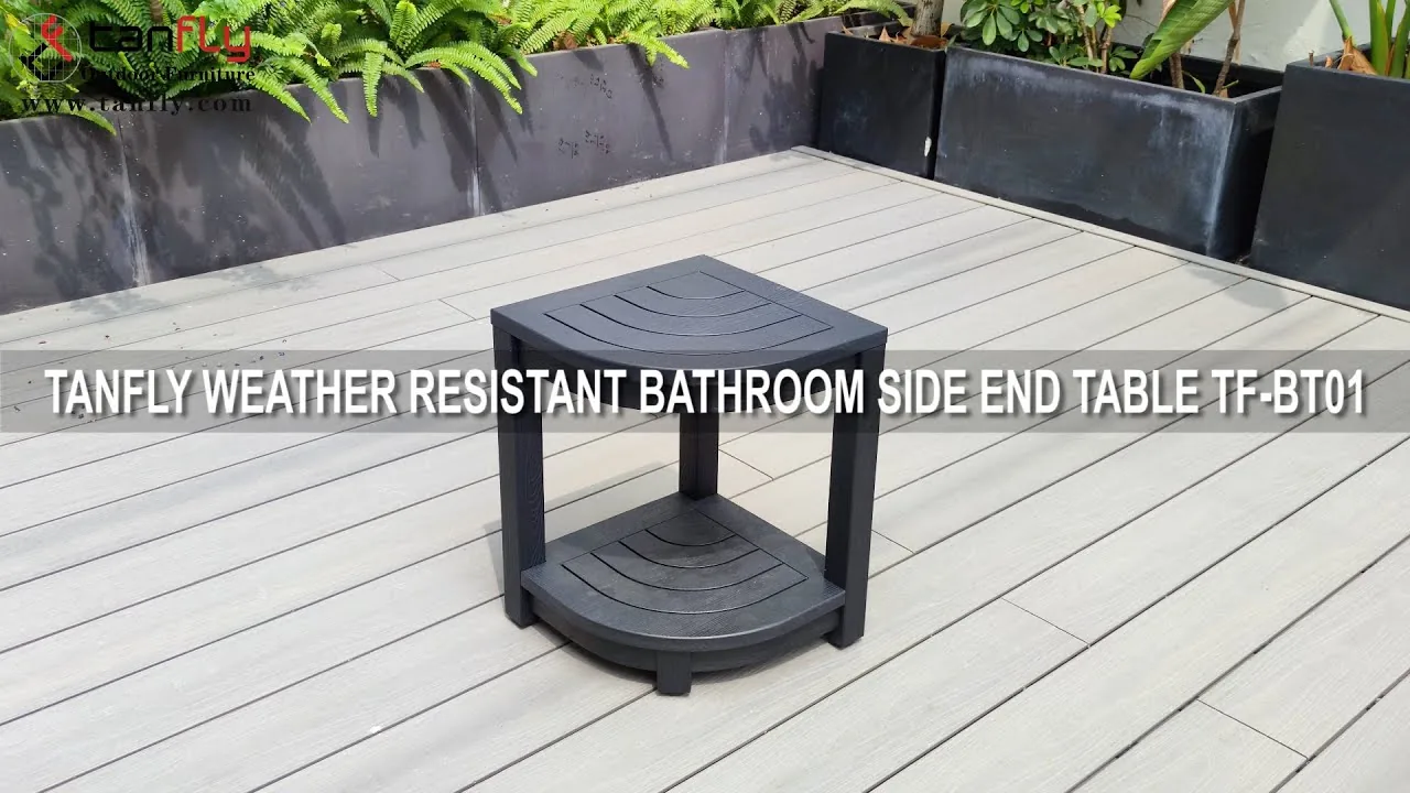 TANFLY WETTERBESTÄNDIGER BADEZIMMER-SEITENTABELLE TF-BT01