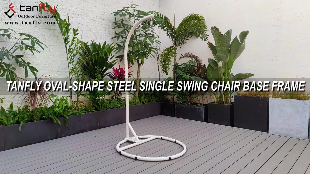 TANFLY OVAL SHAPE STEEL SINGLE SWING CHAIR BASE FRAME