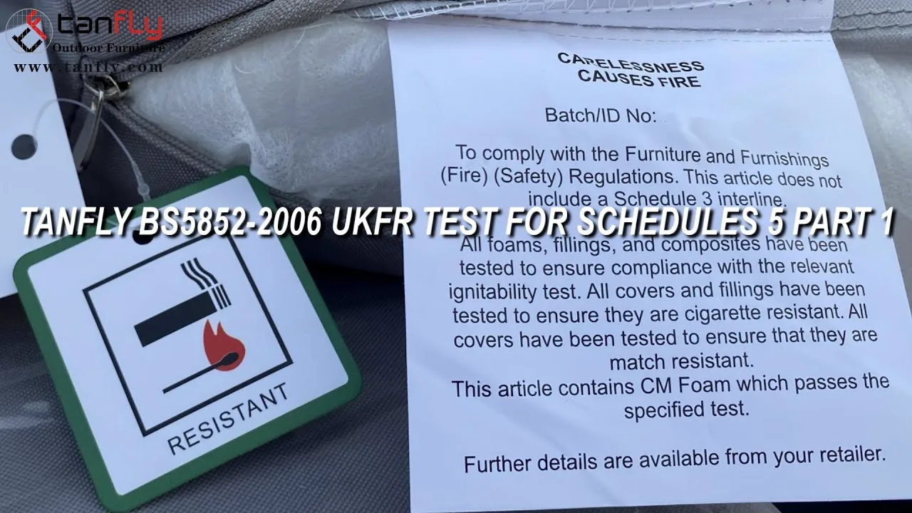 TANFLY BS5852 2006 UKFR 測試時間表 5 第 1 部分