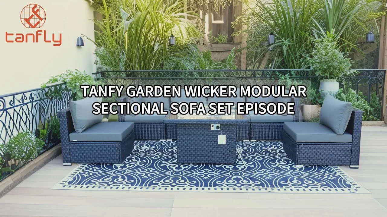 Tanfy Garden Wicker Modulares Sofa-Set Episode