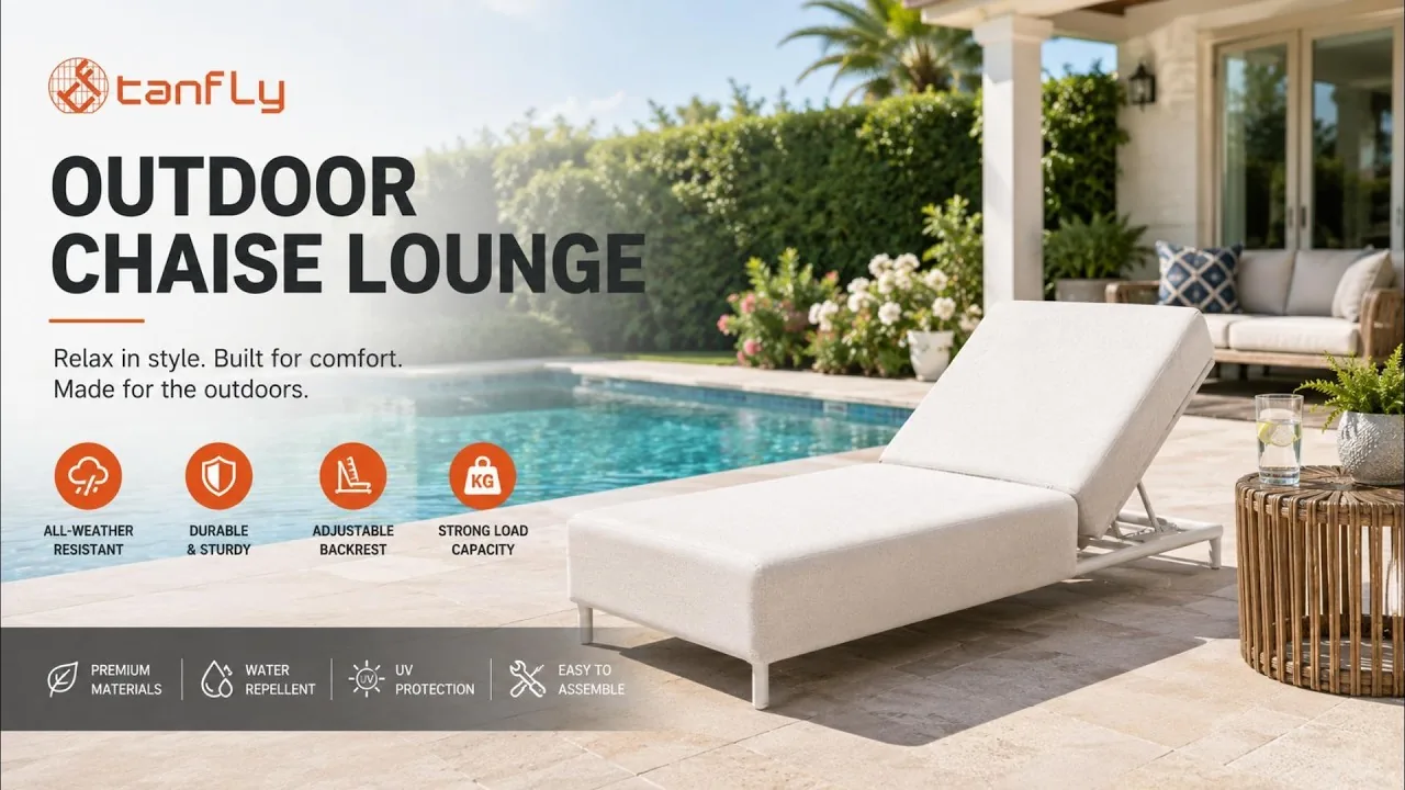 Il mio angolo relax da sogno a bordo piscina: ecco a voi la chaise longue Tanfly TF-6419.