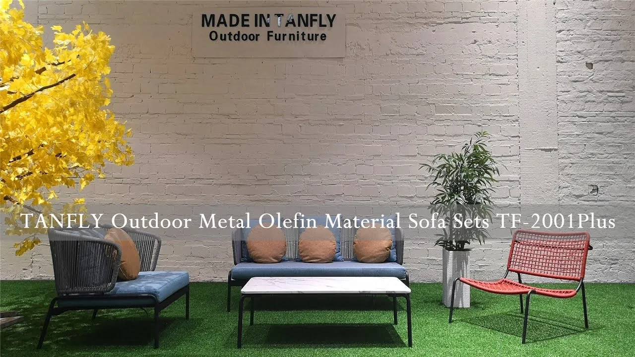 TANFLY Outdoor Metal Olefin Material Sofa Sets TF 2001Plus